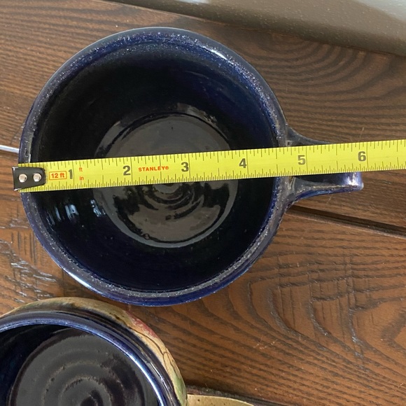 Last chance Studio pottery soup bowls with handle - Picture 8 of 11